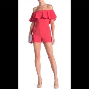 Love...Ady Ruffle Popover Romper Sz. M